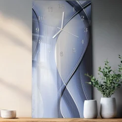 Zegar premium 30x60 Abstrakcja zegar ścienny