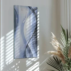 Zegar premium 30x60 Abstrakcja zegar ścienny