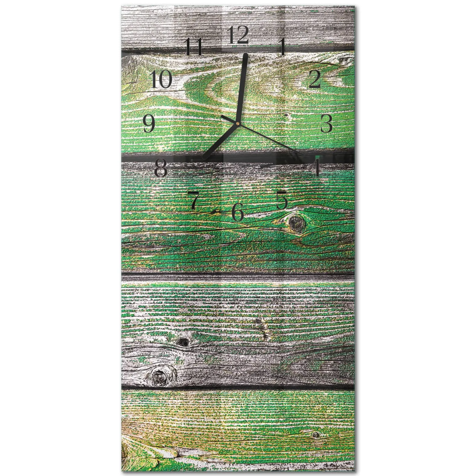Zegar premium 30x60 Deski Drewniane dekoracyjny na ścianę