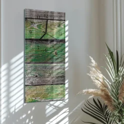 Zegar premium 30x60 Deski Drewniane dekoracyjny na ścianę