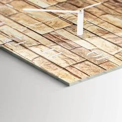 Zegar premium 30x30 Klinkier dekoracyjny na ścianę