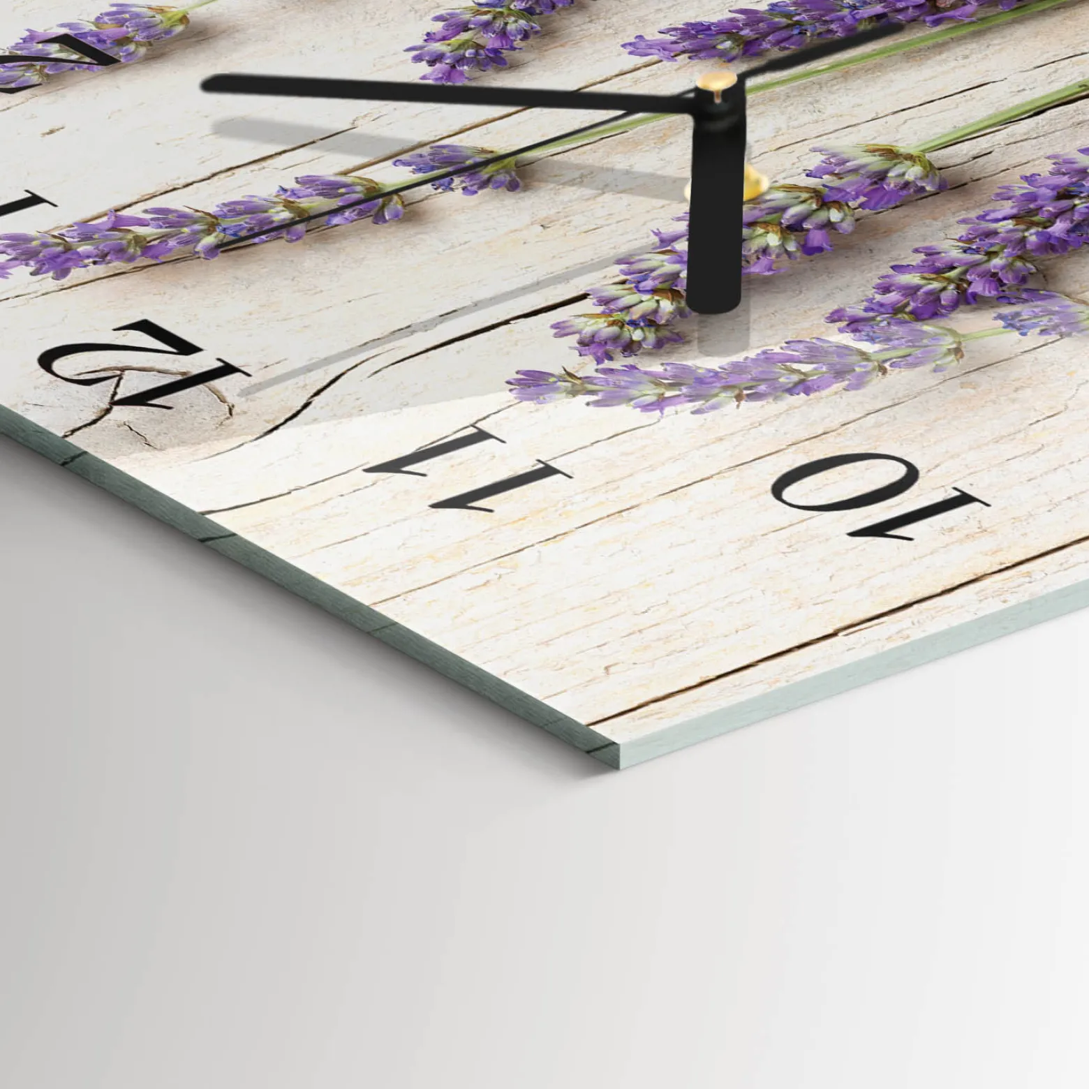 Zegar premium 30x30 Lawenda nowoczesny do salonu