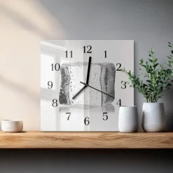 Zegar premium 30x30 Lód nowoczesny na ścianę