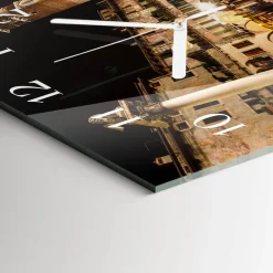 Zegar premium 30x30 Noc w Mieście ozdobny ścienny
