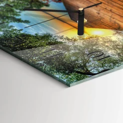 Zegar wzór 30x30 Sieć abstrakcja pajęczyna wzór grafika na ścianę