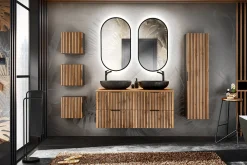 Zestaw 120 cm: Szafka pod umywalkę 60 cm x2 + blat XILO