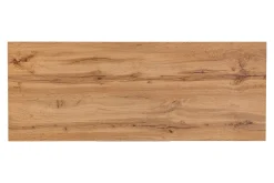 Zestaw Czarna Szafka pod UMYWALKĘ 120 cm z Blatem DĄB WOTAN
