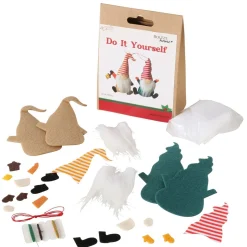 Zestaw DIY do samodzielnego stworzenia ozdób, 2 gnomy, 15 cm
