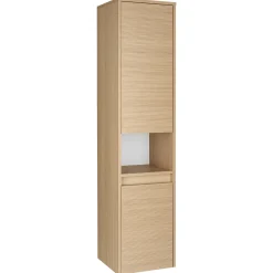 Zestaw do Łazienki 80cm Szafka z Umywalką Słupek Szafka z Lustrem Ryflowe