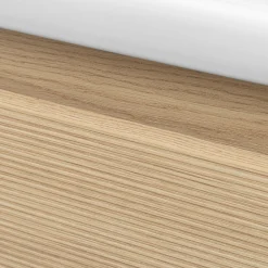 Zestaw do Łazienki 80cm Szafka z Umywalką Słupek Szafka z Lustrem Ryflowe