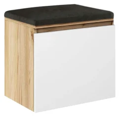 Zestaw Do Przedpokoju 1P4W Dąb Craft Złoty/Białt Mat/Czarny 50X37X212 Cm