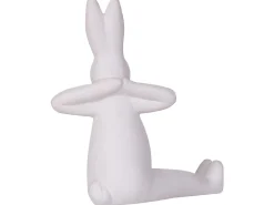Zestaw 3 figurki wielkanocne królik biały