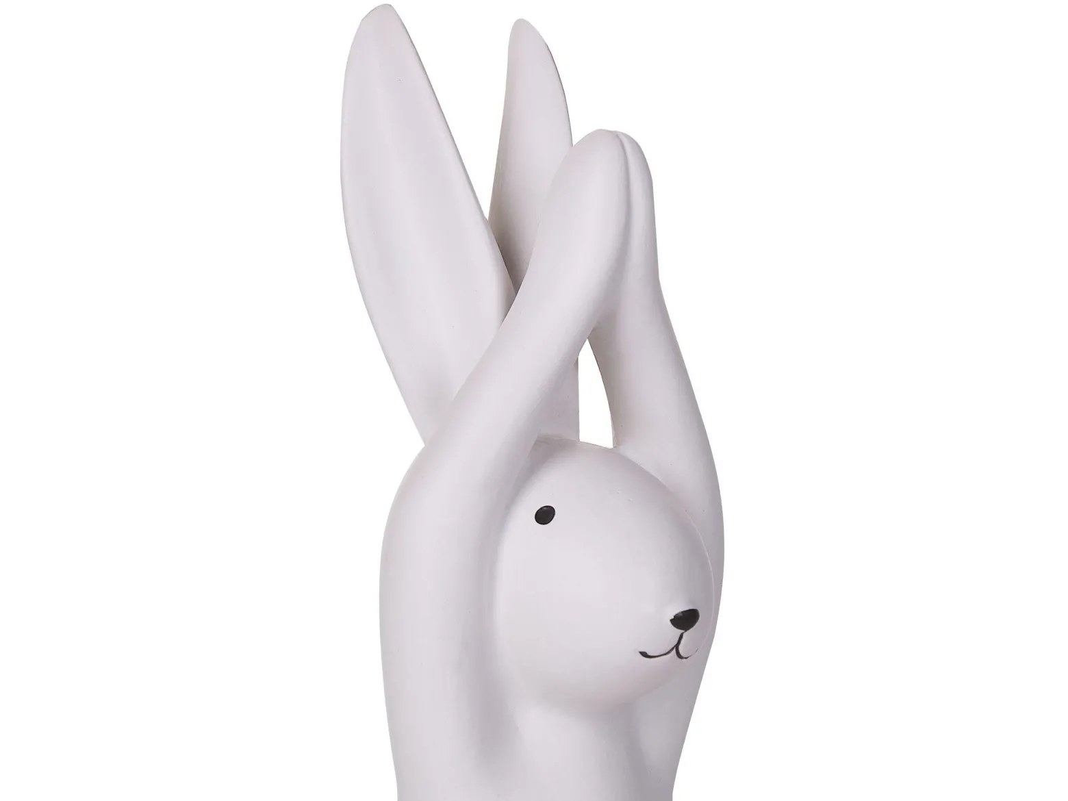 Zestaw 3 figurki wielkanocne królik biały