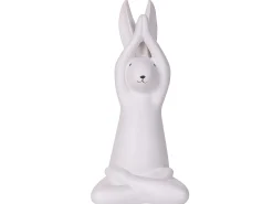 Zestaw 3 figurki wielkanocne królik biały