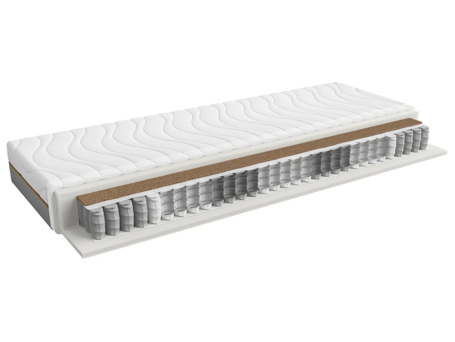Zestaw łóżko Tetrix dąb sonoma ze stelażem i materacem Ceres AV 160x200