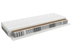 Zestaw łóżko Tetrix dąb sonoma ze stelażem i materacem Ceres AV 140x200