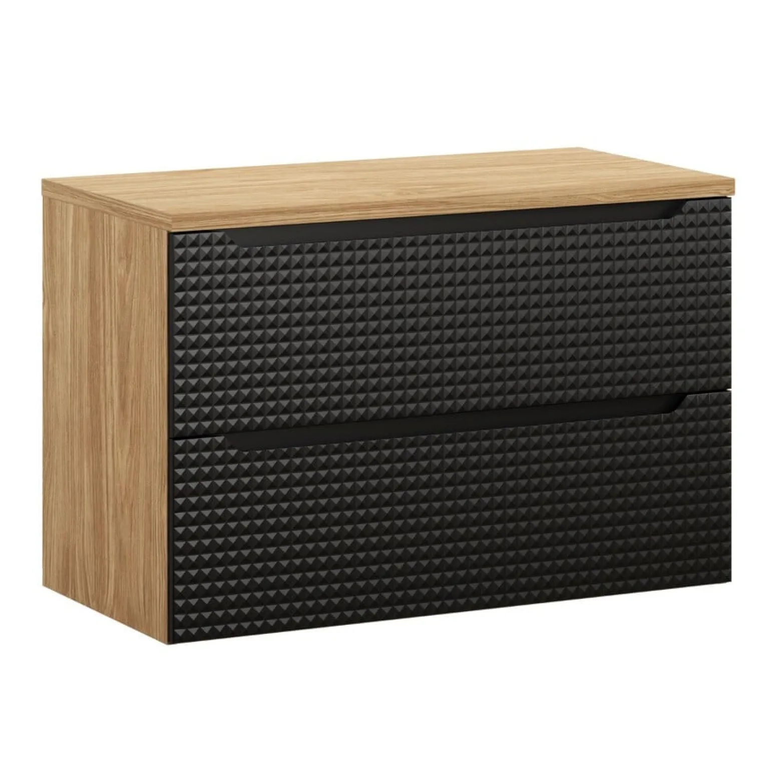 Zestaw mebli łazienkowych 90cm z blatem Luxor Black