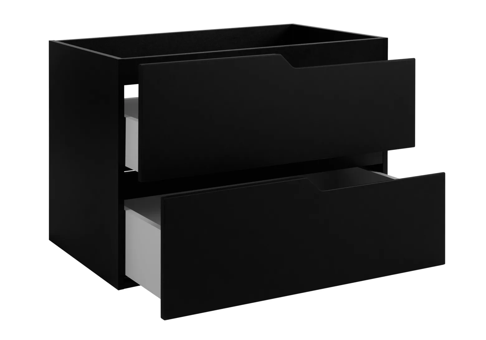Zestaw mebli łazienkowych pod umywalkę, czarno-biała, 100 x 46 x 58 cm