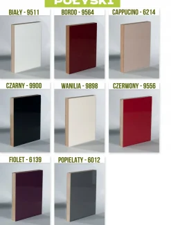 Zestaw mebli kuchennych kolor do wyboru 260 cm fronty MDF 2,6m Roxi