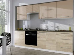 Zestaw mebli kuchennych kolor do wyboru 260 cm fronty MDF 2,6m Roxi