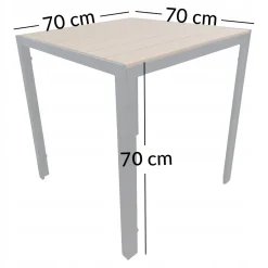 Zestaw mebli ogrodowych balkon taras stół + 2x krzesła Polinka 2OS czarny