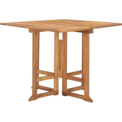 Zestaw mebli ogrodowych Brąz 90 x 90 x 75 cm Drewno tekowe Without armrest