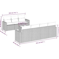 Zestaw Mebli Ogrodowych Komplet Wypoczynkowy Na Taras Balkon Ogród Rattan