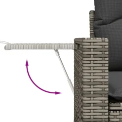 Zestaw Mebli Ogrodowych Komplet Wypoczynkowy Na Taras Balkon Ogród Rattan