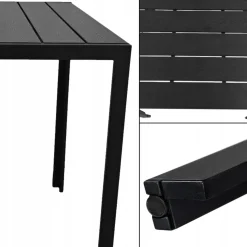 Zestaw mebli ogrodowych stół Allen-ST 70x70C + 2x krzesło Portino taupe