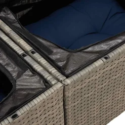 Zestaw Mebli Ogrodowych Stół Rattan Poduszki Do Ogrodu Na Taras Do Ogrodu