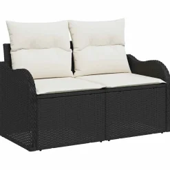 Zestaw Mebli Ogrodowych Wypoczynkowy Sofy Rattan Poduszki Na Patio