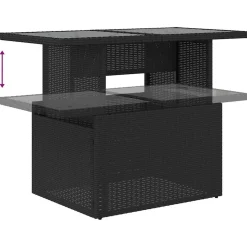 Zestaw Mebli Ogrodowych Wypoczynkowy Sofy Stolik Rattan Poduszki Na Patio