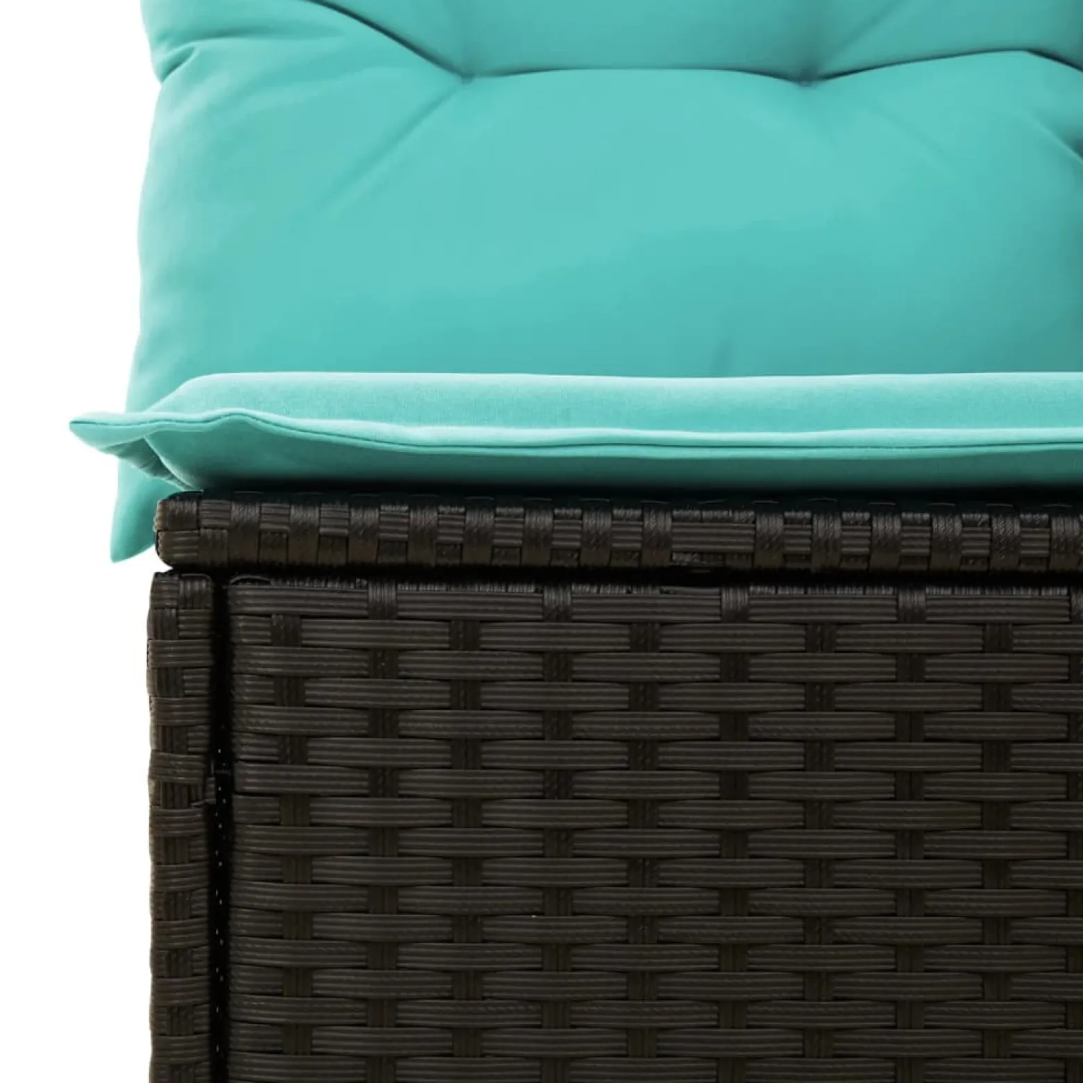 Zestaw Mebli Ogrodowych Wypoczynkowy Rattan Czarny Sofa Stół na Taras