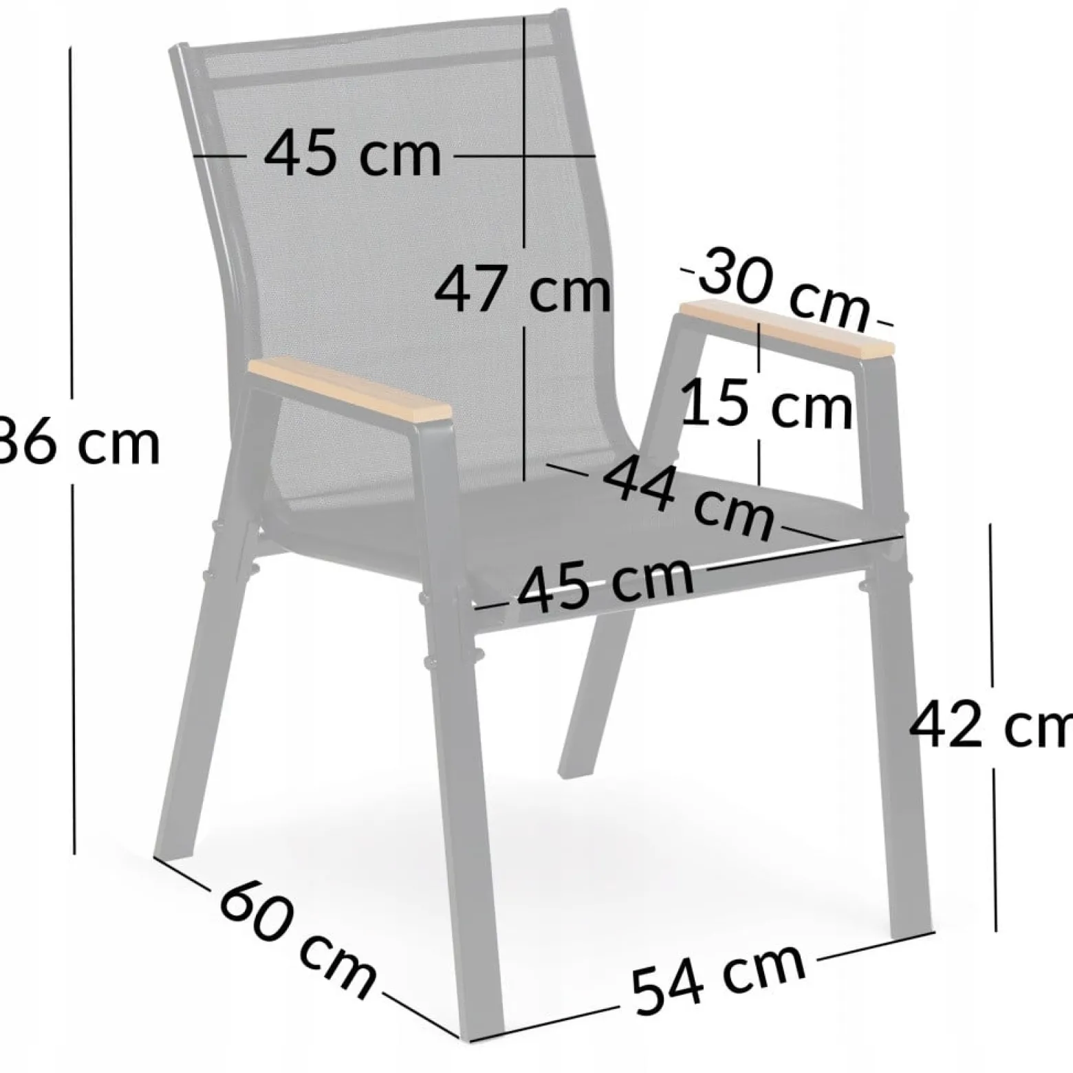 Zestaw mebli stół Allen-ST 150x90C + 6x krzesło Polinka KD czarne