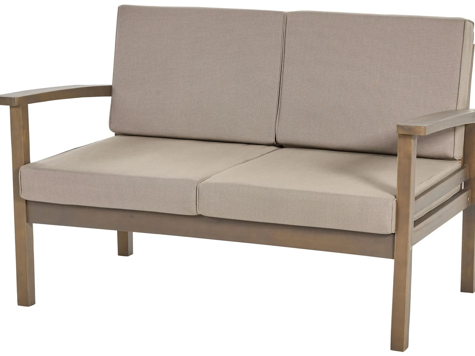 Zestaw ogrodowy sofa i 2 fotele ze stolikiem Certyfikowane drewno