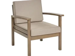 Zestaw ogrodowy sofa i 2 fotele ze stolikiem Certyfikowane drewno
