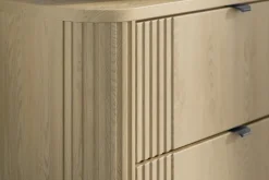 Zestaw OVALIA CREMONA 80 cm Dąb z Umywalką PURE i Słupkiem MDF nowoczesny