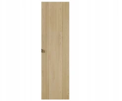 Zestaw OVALIA CREMONA 80 cm Dąb z Umywalką PURE i Słupkiem MDF nowoczesny