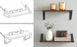 Zestaw 3 Półek Wiszących - LWS33BX