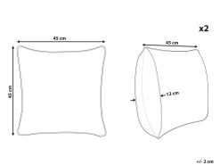 Zestaw poduszek geometryczny wielokolorowy