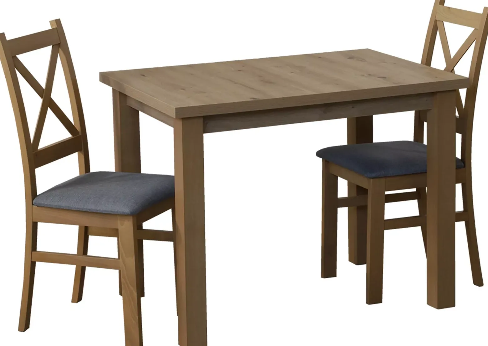 Zestaw stół 100x70 z 2 krzesłami M007-2 Dąb Artisan