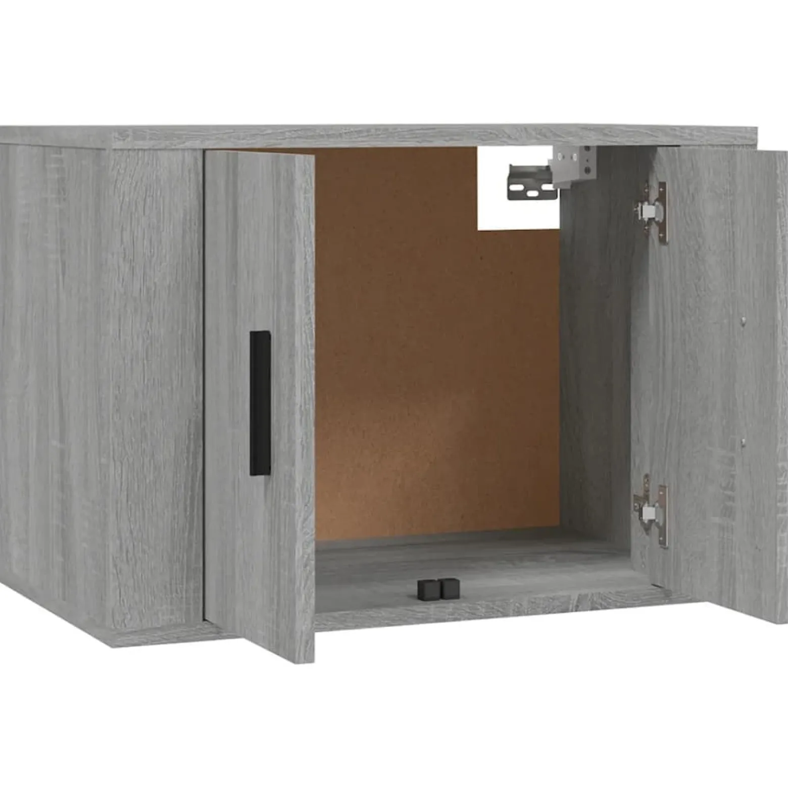Zestaw 3 szafek TV szary dąb sonoma materiał drewnopochodny