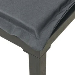 Zestaw wypoczynkowy do ogrodu Czarny Stal narożna + 2x sofa środkowa +