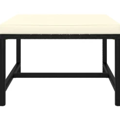 Zestaw wypoczynkowy do ogrodu Czarny Technorattan 3x sofa narożna + 3x