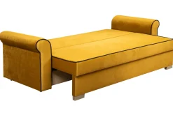 Zestaw Wypoczynkowy do Salonu Merida Sofa + 2 Fotele Żółty