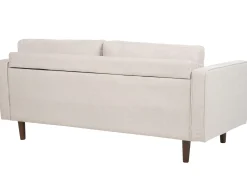 Zestaw wypoczynkowy 4-osobowy sofa fotel beżowy