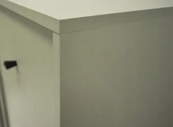 ZIELONA ŁAWA AVILA 100 cm Szuflady Półki CZARNE Nogi Uchwyty