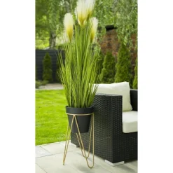 Złoty nowoczesny kwietnik Loft 50 cm